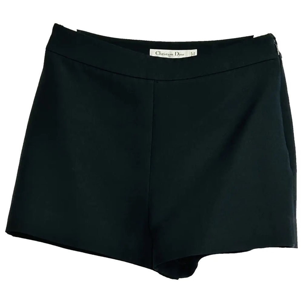 Dior Elegant Black High Waist Shorts